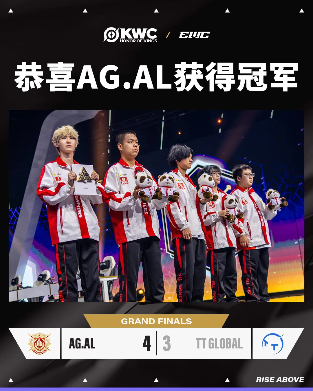 Globa, 冠军奖杯底, AL